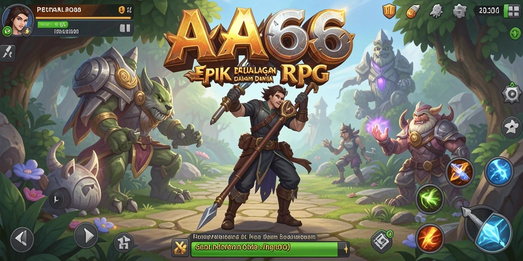 Tampilan gameplay seru dan mendebarkan dalam AA666.