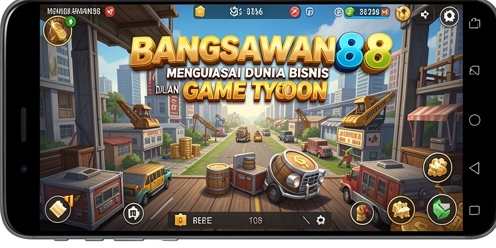 Tampilan gameplay BANGSAWAN88 yang menampilkan simulasi bisnis yang seru.