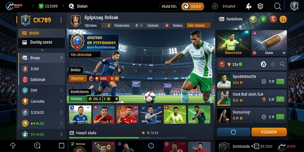 Tampilan menarik dari gameplay Sportsbook di CK789