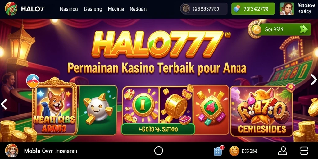 Tampilan gameplay HALO777 yang menarik dan penuh warna.