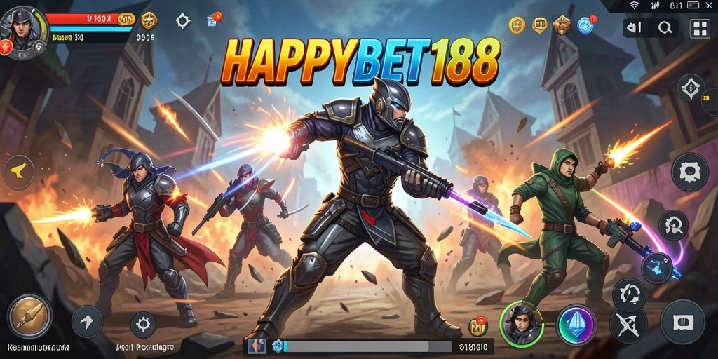 Tangkapan layar dari gameplay menegangkan di HAPPYBET188.