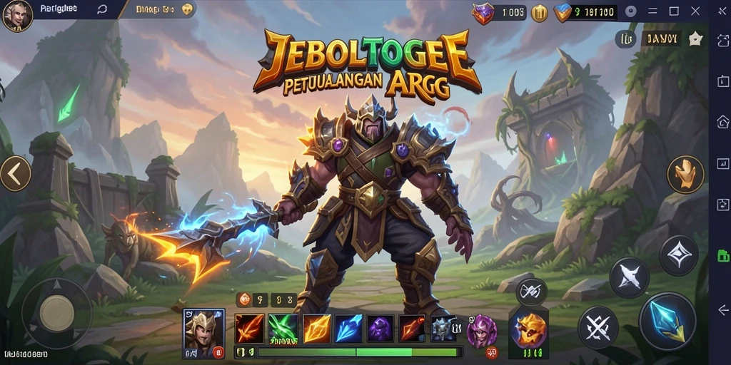 Tampilan menarik dari gameplay JEBOLTOGEL dengan aksi ARPG.