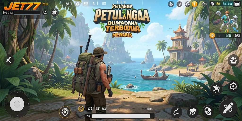 Tangkapan layar JET77 menampilkan gameplay menakjubkan dalam dunia terbuka.