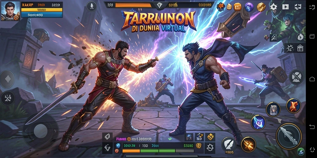Gameplay seru KAKRP dengan aksi pertarungan yang menegangkan.