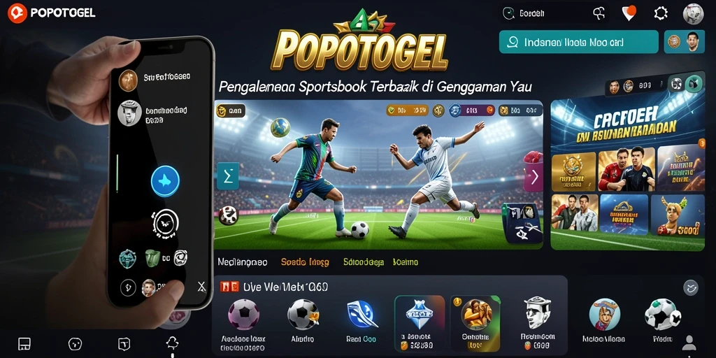 Tampilan utama gameplay aplikasi POPOTOGEL yang interaktif dan menarik.