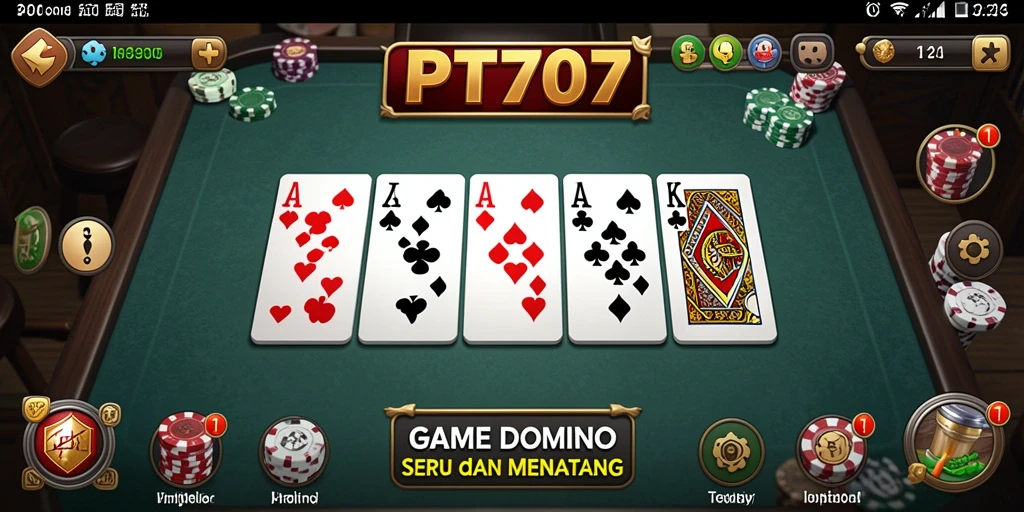 Gameplay Domino yang seru dan menyenangkan di PT707.