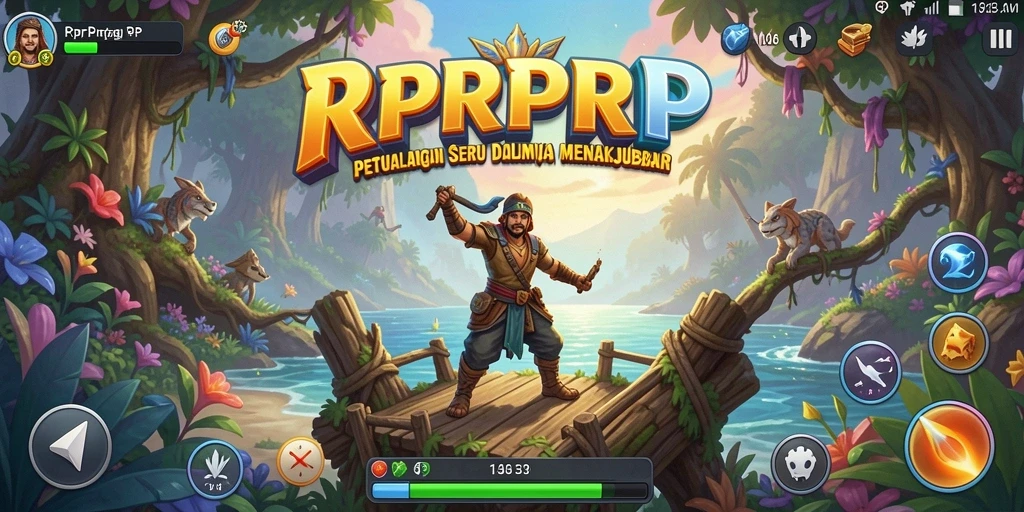 Tampilan gameplay RPRPRP yang menegangkan dan penuh petualangan.