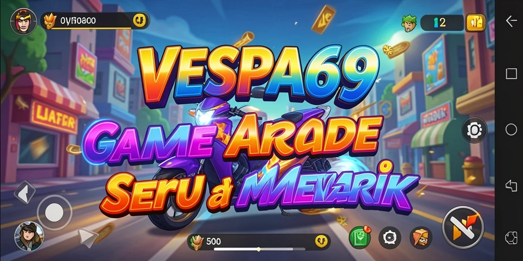 Tampilan gameplay seru dari VESPA69 dengan berbagai rintangan.