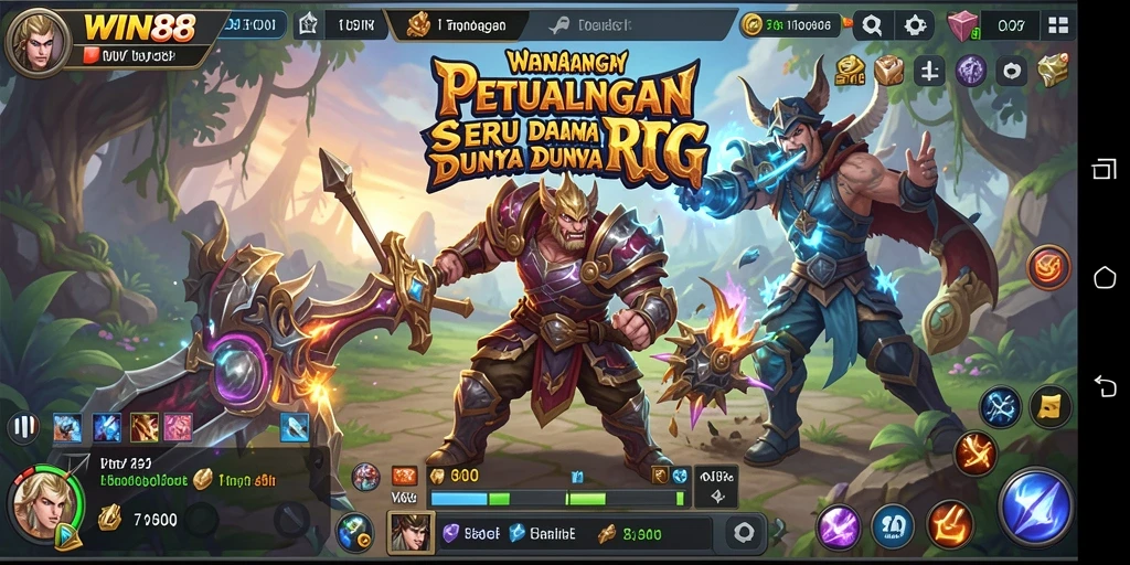 Tampilan gameplay RPG yang menakjubkan dalam WIN88.
