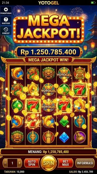 Menu navigasi yang intuitif di dalam aplikasi yotogel.